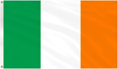 #ad Ireland Grommet Flag Irish Nationality 3#x27; x 5#x27; Irish National Flags Polyester $4.29