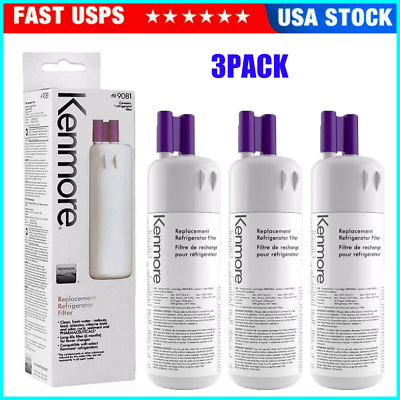 #ad 3 Pack 9081 Kenmore 469081 46 9930 Refrigerator amp;Water Filter Sealed US Stock $21.88