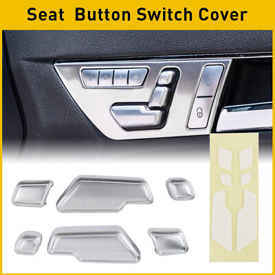 #ad Door Switch Seat Button Cover Sticker Adjust Black fit for 2008 15 Mercedes Benz $9.99