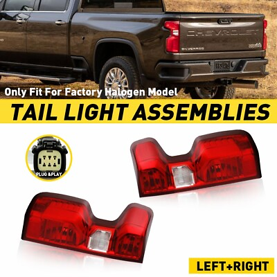 #ad For Pair 2020 23 Chevy Silverado 1500 2500HD Incandescent Tail Light Brake Lamp $229.99