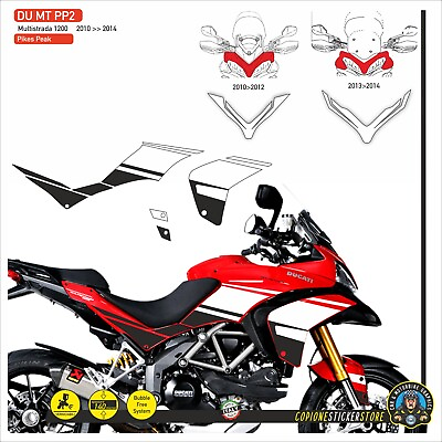 #ad Graphic Adhesives Compatible Motorcycle DUCATI Multistrada 1200 2010 2014 Pikes $107.03