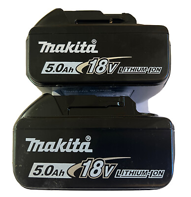 2 NEW Genuine MAKITA BL1850B 18V LXT Li Ion 5.0Ah Battery Packs w Fuel Gauge $124.95