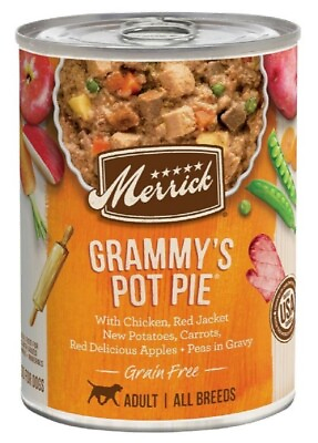 #ad Merrick Grain Free Grammy#x27;s Pot Pie Chicken amp; Vegetables Wet Dog Food 1 Can $14.41