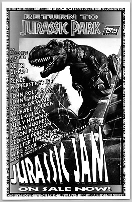 #ad Return to Jurassic Park #9 Print Ad Comic Poster Art PROMO Original Topps Jam $14.99