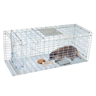 #ad Extra Large Rodent Cage Live Animal Trap Garden Rabbit Raccoon Cat 32quot; x 12.5quot; $32.58