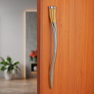 #ad Luxurious Door Handles for Main Door 12 inch Pack of 1 Grey Gold $150.26