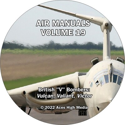 #ad British quot;Vquot; Bombers Flight manuals on CD Vulcan Valiant Victor $19.99