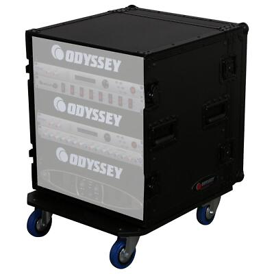 #ad Odyssey FZAR12WBL Black 12U Pro Amp Rack with Casters idjnow $499.95