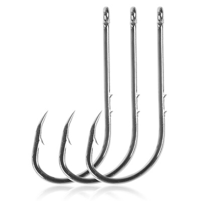#ad 100pcs Double barbed Fishing Hook Fishhook for Saltwater Freshwater High F0C4 $7.51