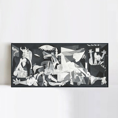 #ad Framed Artwork Guernica by Pablo Picasso Giclee Print Home Decor 20quot;x45quot; $96.99