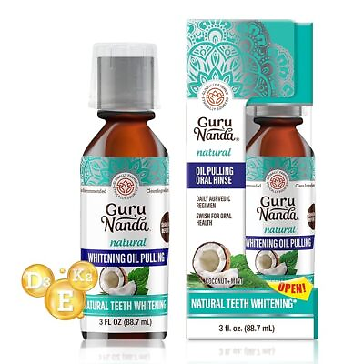 #ad GuruNanda Coconut Oil Pulling with 7 Essential Oils and Vitamin For Oral Health $10.33