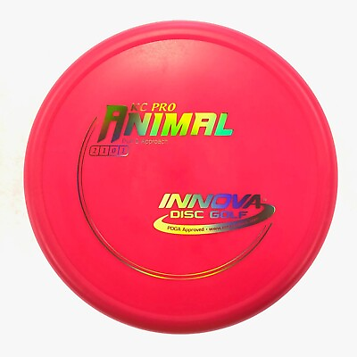 #ad DISC GOLF INNOVA KC PRO ANIMAL STABLE PUTTER APPROACH 175g PINK W HOLO FOIL $14.49