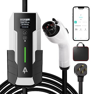 #ad Andeman Level 2 EV Charger 32Amp7.68KW Electric Vehicle Charger Portable 240V... $253.32