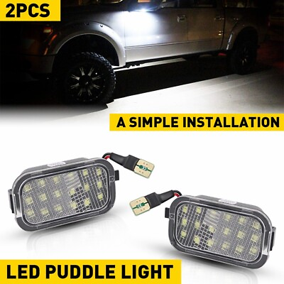 #ad Xenon White LED Puddle Lights Side Mirror Lamps For 2007 12 Chevrolet Avalanche $17.99