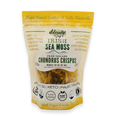 #ad IRISH Sea Moss from Ireland WILDCRAFTED Chondrus Crispus Raw non GMO $14.99