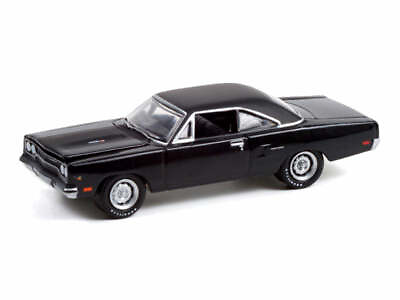 #ad 1970 Plymouth Road Runner Black Diecast 1:64 Scale Model Car Greenlight 37240C $12.95