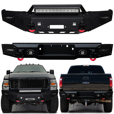 #ad Vijay For 2008 2010 Ford F250 F350 Front or Rear Bumper w Winch Plateamp;LED Light $1409.99