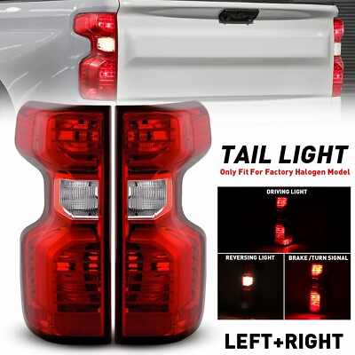 #ad For Pair 2020 23 Chevy Silverado 1500 2500HD Incandescent Tail Light Brake Lamp $230.39
