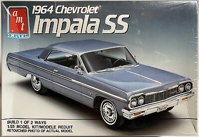 #ad AMT Ertl 1964 Chevrolet Impala SS Vtg 1989 1 25 Model Car Kit NEW SEALED #6564 $39.99