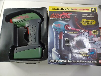#ad Air Dragon Car Plug In PORTABLE AIR COMPRESSOR 14ft cable NO Batteries Needed $26.98