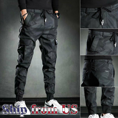 #ad #ad ON SALE Men Casual Jogger Pants Sweatpants Cargo Combat Loose Urban Trousers $16.99