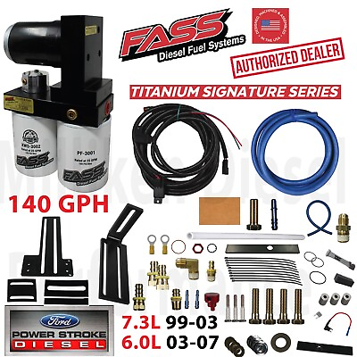 #ad FASS Titanium 140GPH Fuel Lift Pump System 99 07 Powerstroke Diesel Ford 7.3 6.0 $711.55