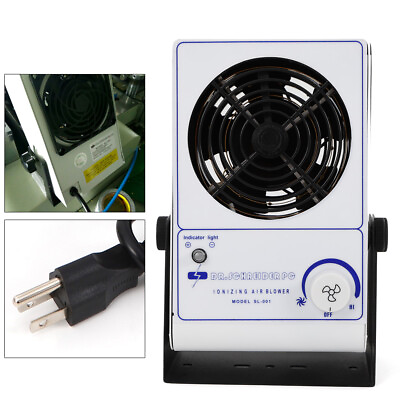 USED Air Blower Fan Discharge Static Eliminator Anti Static Ionizer Ion Fan $38.23