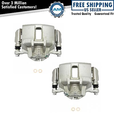 #ad New Front Disc Brake Caliper with Bracket amp; Hardware Pair for Honda Accord $101.88