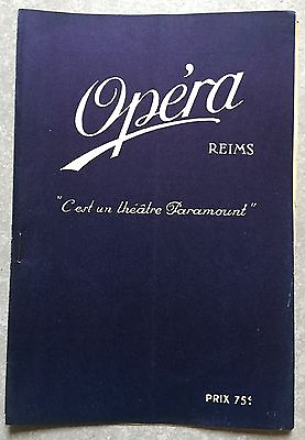 #ad Programme Cinema Opera Reims Ground Without Womens Elga Brink Conrad Veidt 1930 $11.18