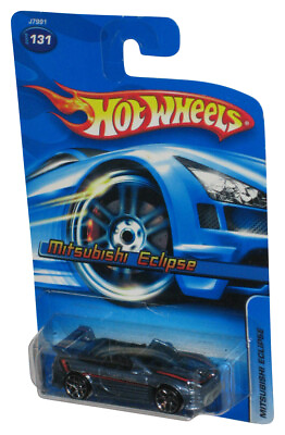 #ad Hot Wheels Mitsubishi Eclipse 2006 Mattel Blue Toy Car #131 $18.98