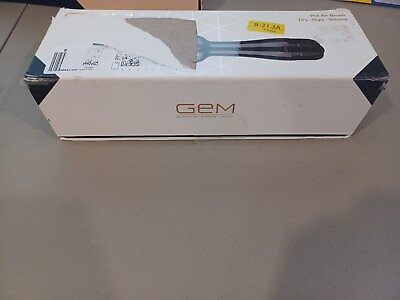 #ad GEM HAIR DRYER HOT AIR ROUND STYLING BRUSH BLACK ROSE GOLD NEW OPEN BOX $22.49