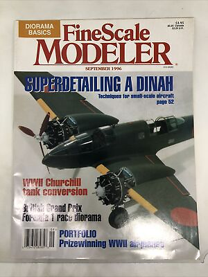 #ad Fine Scale Modeler Magazine September 1996 WWII Churchill Tank Conversion $17.66