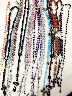 #ad BEST SELLER 12pc Mix Lot wholesale Religious full Rosary Crucifix Cross $18.99