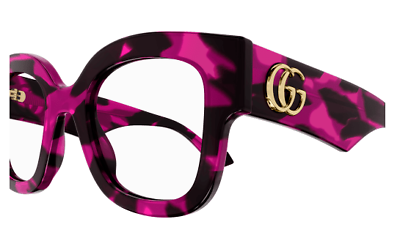 #ad Gucci GG1423O 003 Havana Crystal Cat Eye Women#x27;s Eyeglasses $246.99