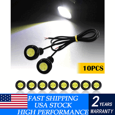 #ad 20X White Car Motorcycle Eagle Eye LED DRL Daytime running Backup Light Fog Lamp $11.69