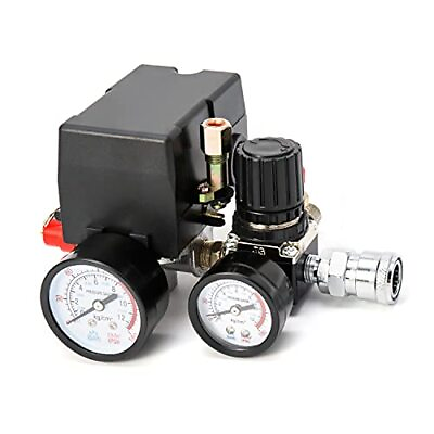 #ad Air Compressor Pressure Switch Control Valve 90 120PSI Pressure Regulator wi... $26.72