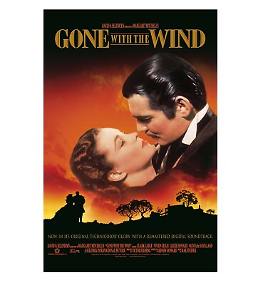 #ad Gone With The Wind Movie Poster 24quot; x 36quot; $19.75