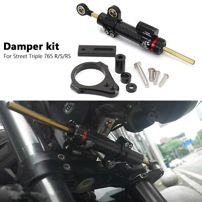 #ad For Street Triple 765RS Steering Damper Stabilizer Bracket Mounting Kits $93.99