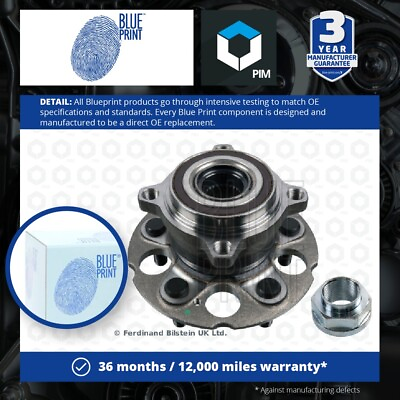 #ad Wheel Bearing Kit fits HONDA CR V Mk3 RE6 2.2D Rear 2007 on Blue Print Quality GBP 76.76
