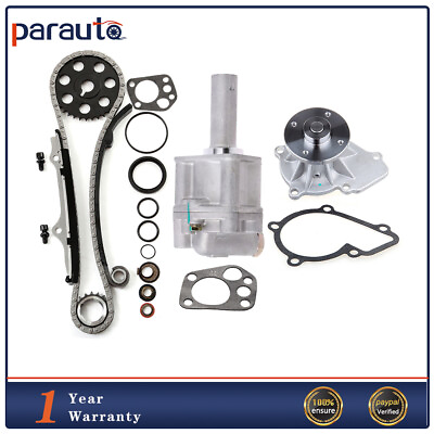#ad Timing Chain Oil Water Pump Kit For Nissan 240SX For D21 Pickup KA24E 89 97 $55.47
