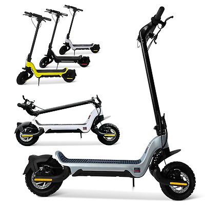 #ad 1400W Electric Scooter Single Motor 48V Off 10inch Road Tires Fast Speed 15Ah df $899.99