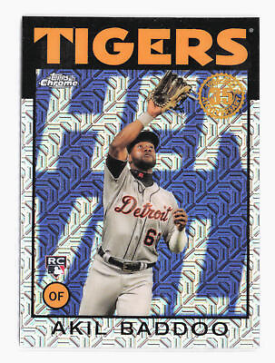 #ad 2021 Topps Update Akil Baddoo Chrome Silver Pack RC Rookie Card 86C 16 Tigers $2.00
