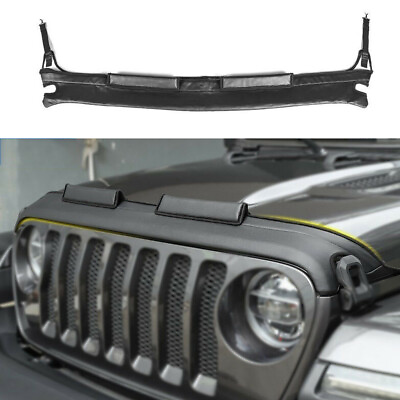 #ad Front Engine Bra Hood Cover Protector Guard For Jeep Wrangler JL JT 2018 Black $39.99