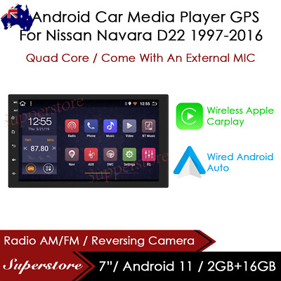 #ad 7quot; CarPlay Android 12 Auto Car Stereo GPS Head Unit For Nissan Navara D22 97 16 AU $239.95