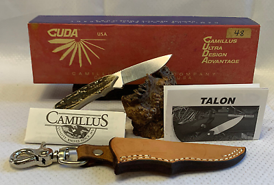 #ad 2001 Camillus Talonite Custom Shop Fixed Blade Knife w Sheath amp; Box #48 of 50 $424.95