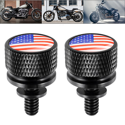 #ad Knurled Fender Seat Bolt Fit For Harley Touring Softail Street Glide $7.46