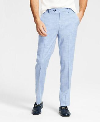 #ad Alfani Mens Slim Fit Dress Pants light blue 34 x 34 $13.55