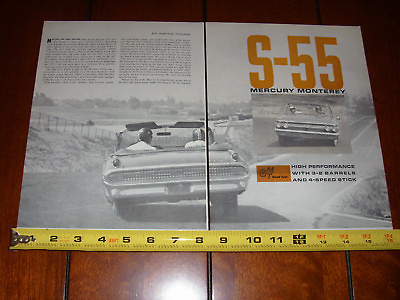 #ad 1963 MERCURY MONTEREY S 55 ORIGINAL ARTICLE $12.95