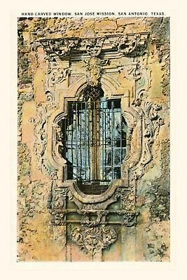 #ad Vintage Journal Window San Jose Mission San Antonio Texas by Found Image Pres $13.78