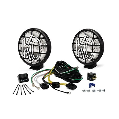 #ad KC HiLiTES 9150 KC Apollo Pro Series Driving Light Kit 6 in. Round Clear Lens Bl $179.99